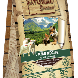Natural Greatness Cordero Sensitive · sin cereales