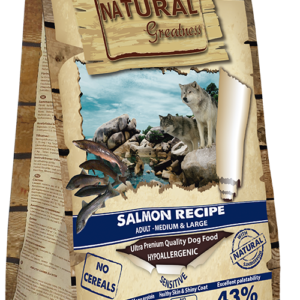 Natural Greatness Salmón Sensitive · razas medianas y grandes